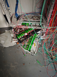 Etat du point de mutualisation de Versailles Pershing le 10 octobre 2025 - cassette arrachée